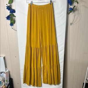 Fashion Nova Mustard Wide Leg Pants